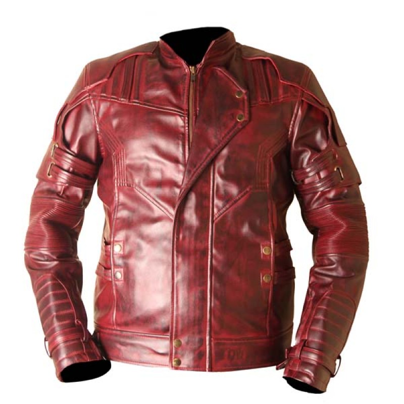Star Lord Guardians Of The Galaxy 2 Waxed Genuine Leather Jacket Star Lord Guardians Of The Galaxy 2 Waxed Genuine Leather Jacket Burdy