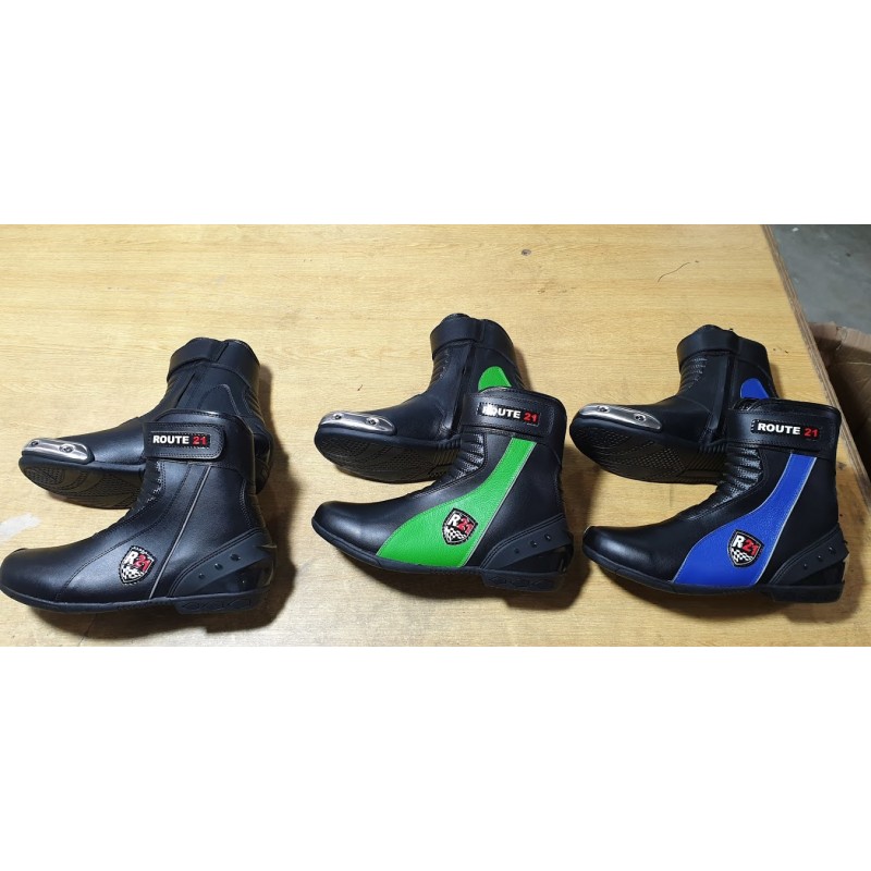 Drag Racing boots with inside Iron slider