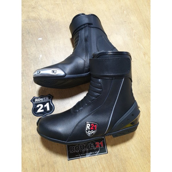 Drag Racing boots with inside Iron slider 