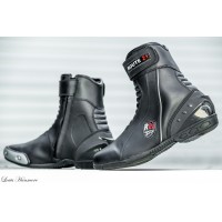 Drag Racing boots with inside Iron slider 