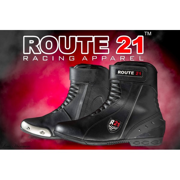 Drag Racing boots with inside Iron slider 